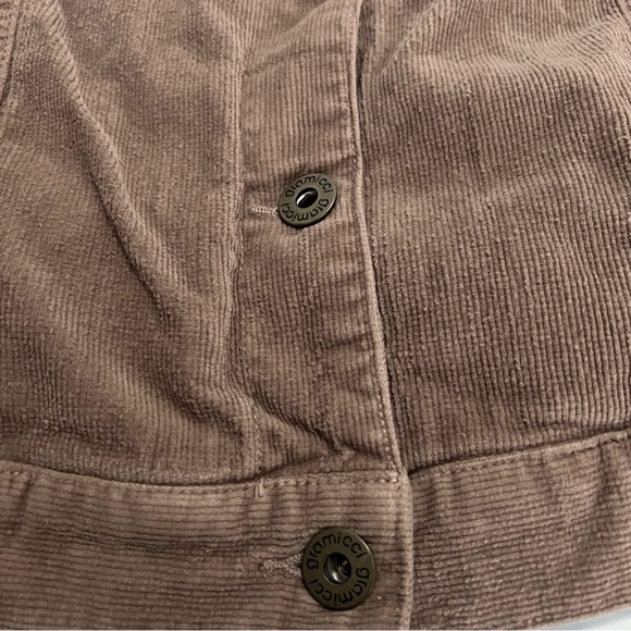 Rustic Fall Brown Cozy Warm Corduroy Utility Jacket Plaid Sleeves Western Barn - Picture 9 of 9